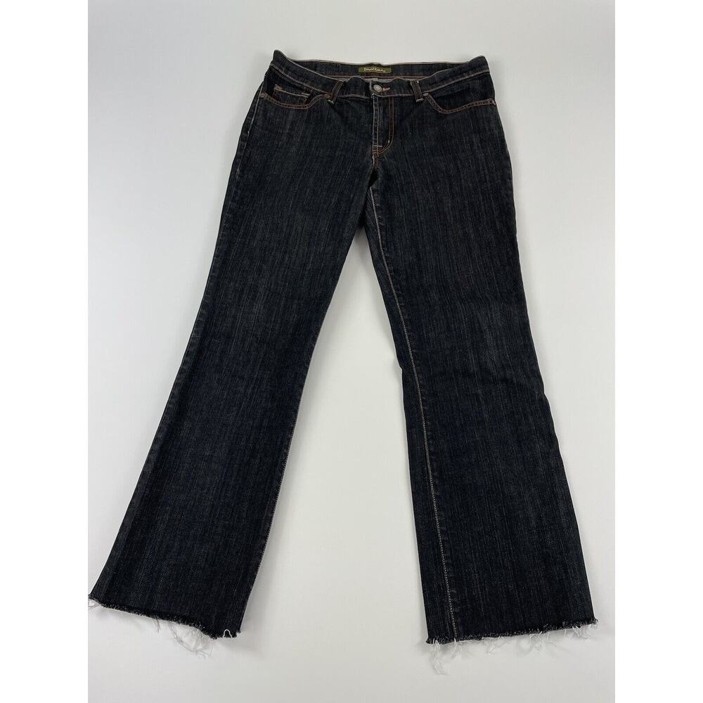 David Kahn Jeans Women Black Boot Cut Denim Size 8